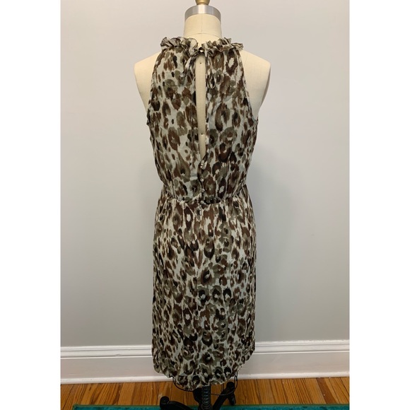J. Crew Collection Silk Ruffle Leopard Dress - Picture 3 of 15